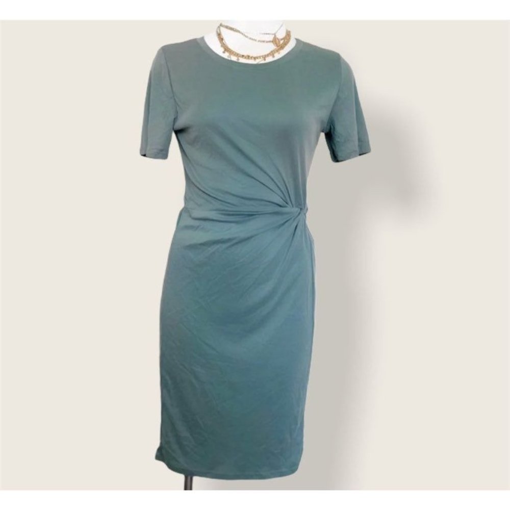Mint Green Ribbed Mini Dress